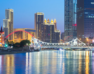 天津市,河流,海河,風景,水